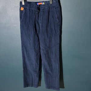 EMPYRE Men’s Blue Corduroy Skate Pants Relaxed Fit
